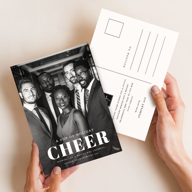 Cartão Postal Foto de Negócios Corporativos Modernos de Férias (Criador carregado)