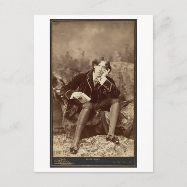 Cartão Postal Foto de Oscar Wilde Postard (Frente)