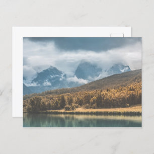 Cartão Postal Foto de Paisagem do outono da Noruega