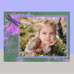 Cartão Postal Foto de Quadro de Arte Floral do Abstrato Postc