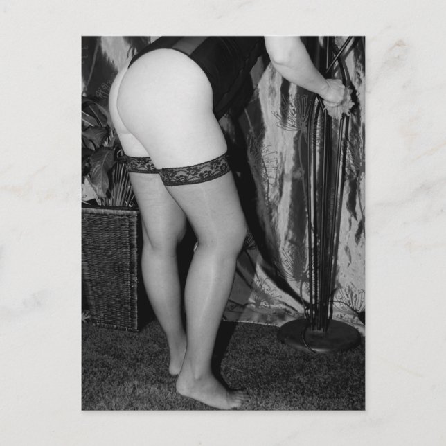 Cartão Postal Foto de redes de peixe sexy (Frente)