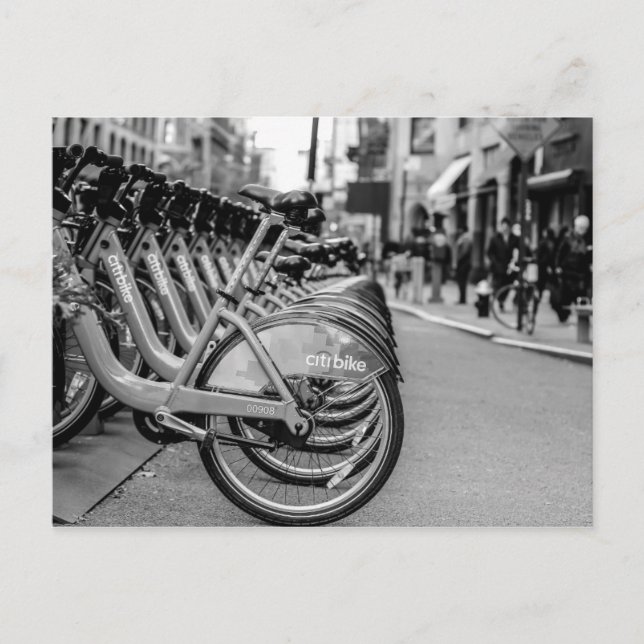 Cartão Postal Foto de Rua da Cidade de Nova York (Frente)