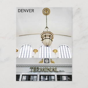 Cartão Postal Foto de Viagem da Estação de Denver Colorado