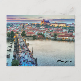 Cartão Postal Foto de Viagem da ponte Charles, República Checa,