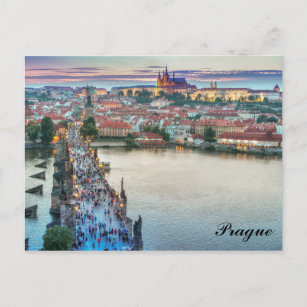 Cartão Postal Foto de Viagem da ponte Charles, República Checa, 