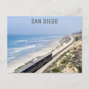 Cartão Postal Foto de viagem de trem em San Diego Califórnia