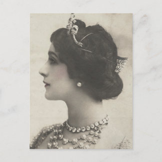 Cartão Postal foto de vintage Damas