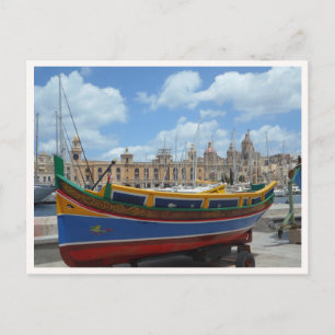 Cartão Postal Foto do barco de pesca de Gozo da ilha de Malta