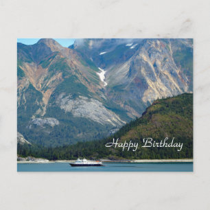 Cartão Postal Foto do Barco do Alaska Glacier Bay