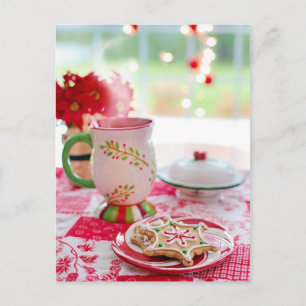 Cartão Postal foto do biscoito de natal