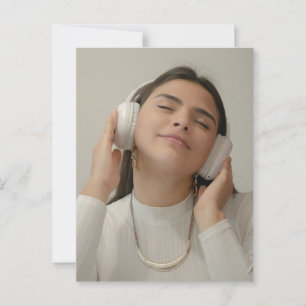 Cartão Postal Foto do Cheio Personalizado Moderno