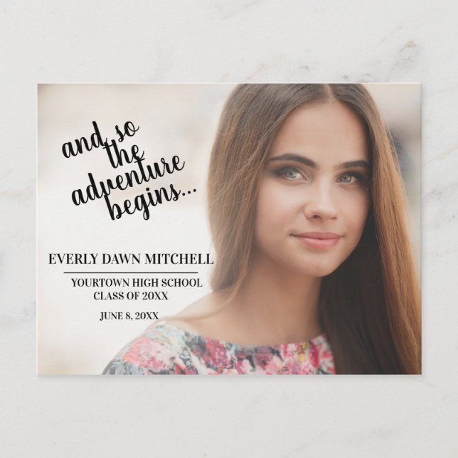 Cartão Postal Foto do Festa de Formatura Rust (Cor Personalizáve (Frente)