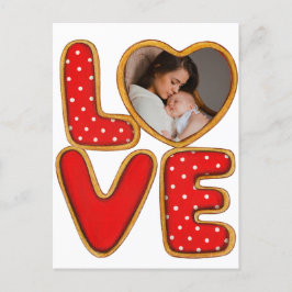 Cartão Postal Foto do Heart Baby Nascimento Anúncio Keepsasasaam