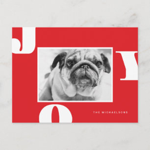 Cartão Postal FOTO DO NATAL HOLIDAY Alegria de Natal