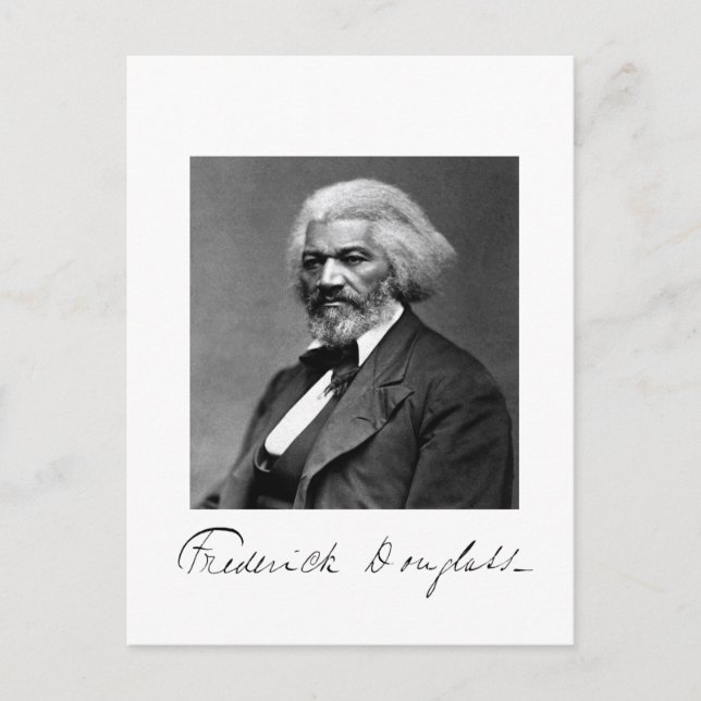 Cartão Postal Foto do retrato de Frederick Douglass (Frente)