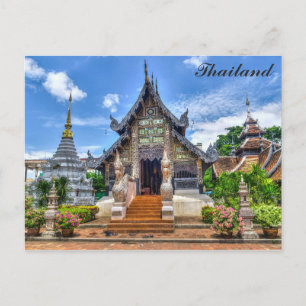 Cartão Postal Foto do Templo Budista Chiang Mai