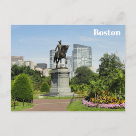 Cartão Postal Foto do Viagem do Jardim Público de Boston Massach