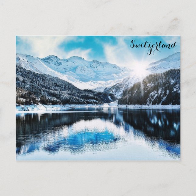 Cartão Postal Foto do Viagem dos Alpes Suíços suiça (Frente)