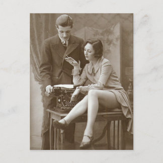 Cartão Postal Foto do Vintage risque