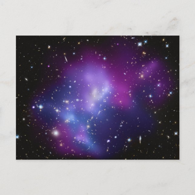 Cartão Postal Foto Espacial Celestial Roxa (Frente)