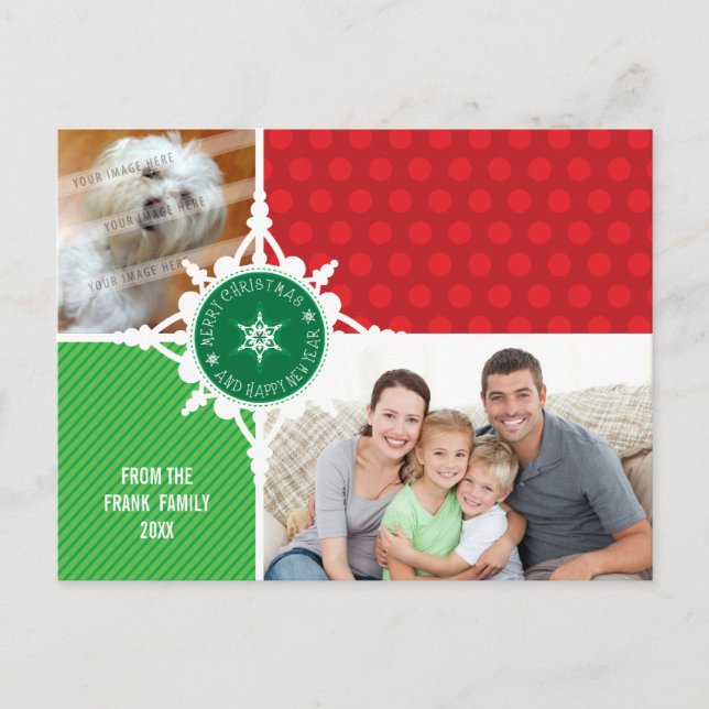 CARTÃO POSTAL FOTO: Floco de neve dissecado 2 (Frente)