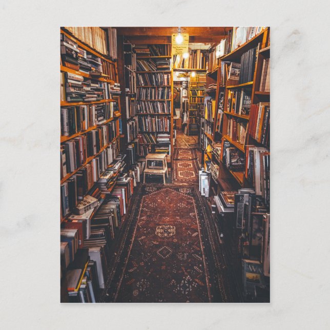 Cartão Postal Foto Interna da Livraria Usada (Frente)