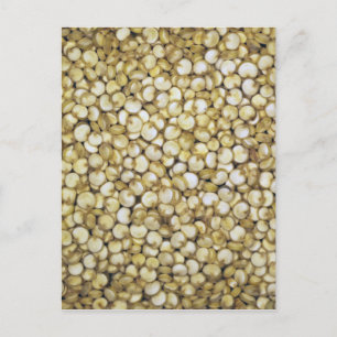 Cartão Postal Foto macro de grãos de Quinoa