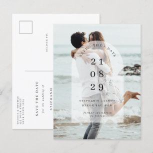 Cartão Postal Foto minimalista de arco central moderno Salve a d