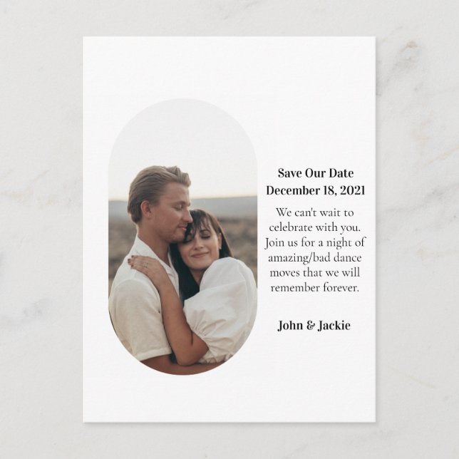 Cartão Postal Foto Moderna e Excêntrica de Comprimido para Salva (Frente)