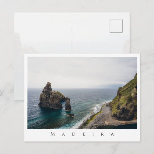 Cartão Postal Foto moderna e sombria da paisagem oceânica da Mad