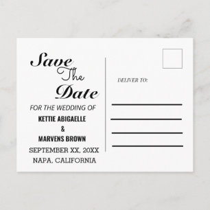 Cartão Postal Foto moderna salvará o anúncio de data