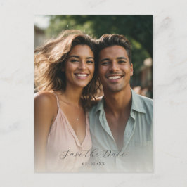 Cartão Postal foto orgânica suave salvar a data