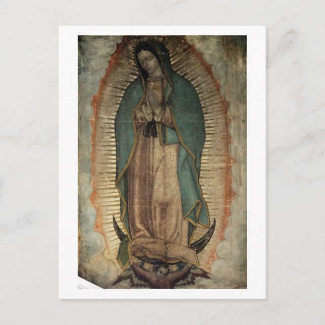 Cartão Postal Foto original de Nossa Senhora de Guadalupe (Frente)
