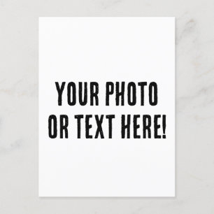 Cartão Postal Foto ou texto personalizado