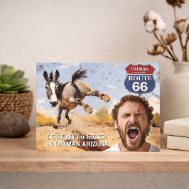 Cartão Postal Foto Personalizada da Rota 66 em Oatman