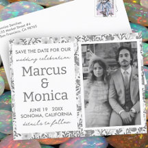 Foto personalizada da Wildflower Vines Salvar data