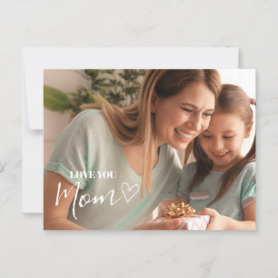 Cartão Postal Foto Personalizada de Amor por Você Mamãe