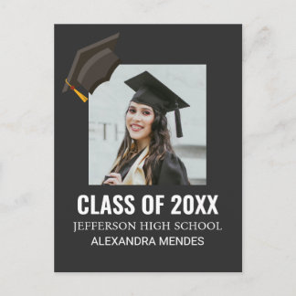 Cartão Postal Foto Personalizada de Formatura Graduado Pai Orgul