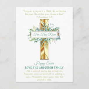 Cartão Postal FOTO personalizada do orçamento de Páscoa