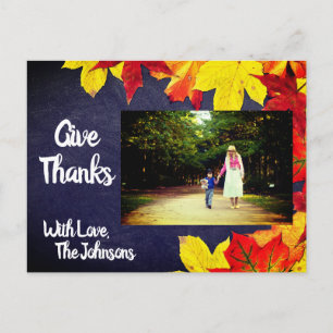 Cartão Postal Foto personalizada do quadro chalkboard   Ação de 