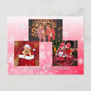 Cartão Postal Foto personalizada do Red Felry Christmas