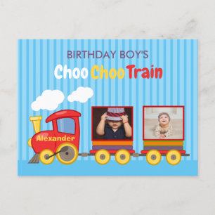 Cartão Postal Foto personalizada dos meninos de aniversário do 