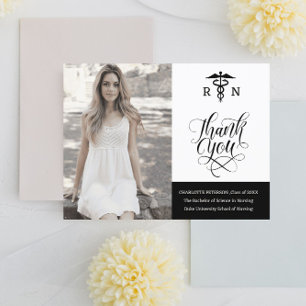 Cartão Postal Foto Personalizada Enfermeira Formatura Agradecime