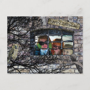 Cartão Postal Foto Personalizada Feliz Foto de Halloween