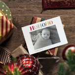Cartão Postal Foto pessoal moderna | HOHOHO Colorido<br><div class="desc">Foto pessoal moderna | HOHOHO Colorido</div>