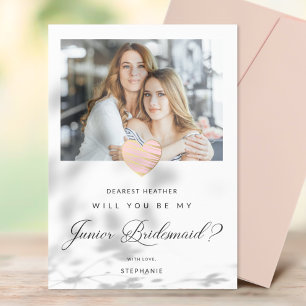 Cartão Postal Foto Postal Você Será Minha Mãe De Bridesmaid Júni