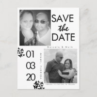 Foto Preto e Branco Save The Dates Borboleta