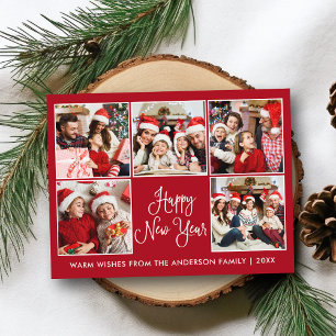 Cartão Postal Foto Red 5 Fotografia Diária Moderna Ano Novo