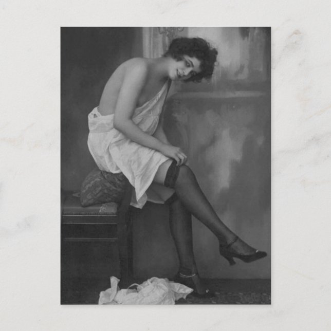 Cartão Postal Foto risqué Vintage (Frente)