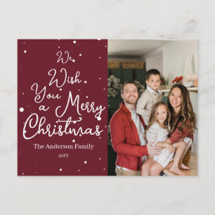 Cartão Postal Foto Roscas de Natal Feliz Aniversário